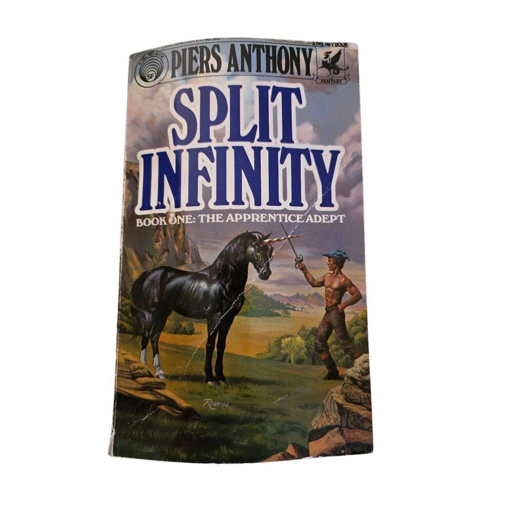Split infinity by Piers Anthony - del ray books - isbn 0345307615